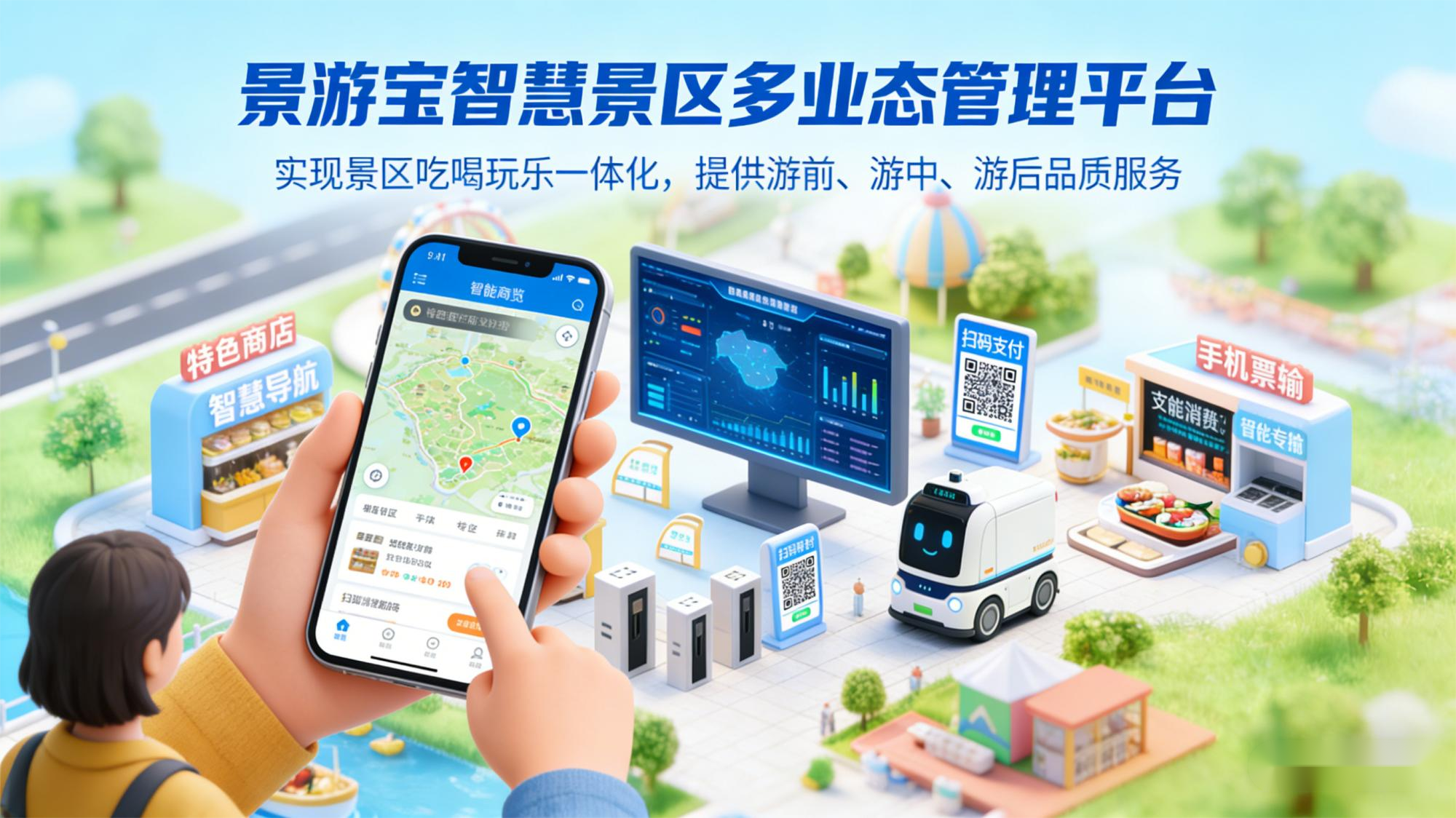 景游宝智慧景区多业态收银管理系统——全业态整合·智能营收新方案